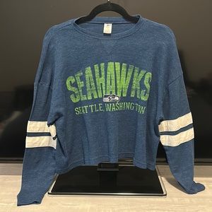 NFL Team Apparel oversized cropped shirt
